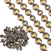 Tasselli Decorativi in Metallo con Testa Sferica e Capocchia Luccicante, 90 pezzi, 105 mm, per Trasformare i Mobili in Stile Bronzo Antico.