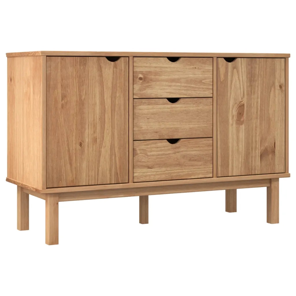 Credenza | Madia | Buffet da pranzo | Armadio da pranzo OTTA 113,5x43x73 cm in Legno Massello di Pino