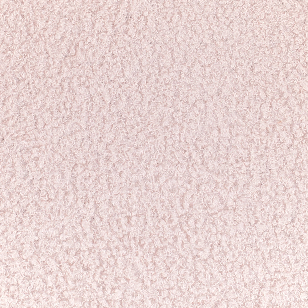Sedia a dondolo per bambini Boucle in legno per bambini rosa pastello cameretta