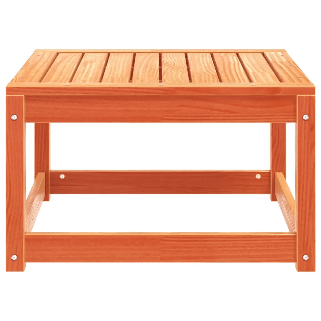 Poggiapiedi da Giardino Marrone Cera in Legno Massello di Pino 844681