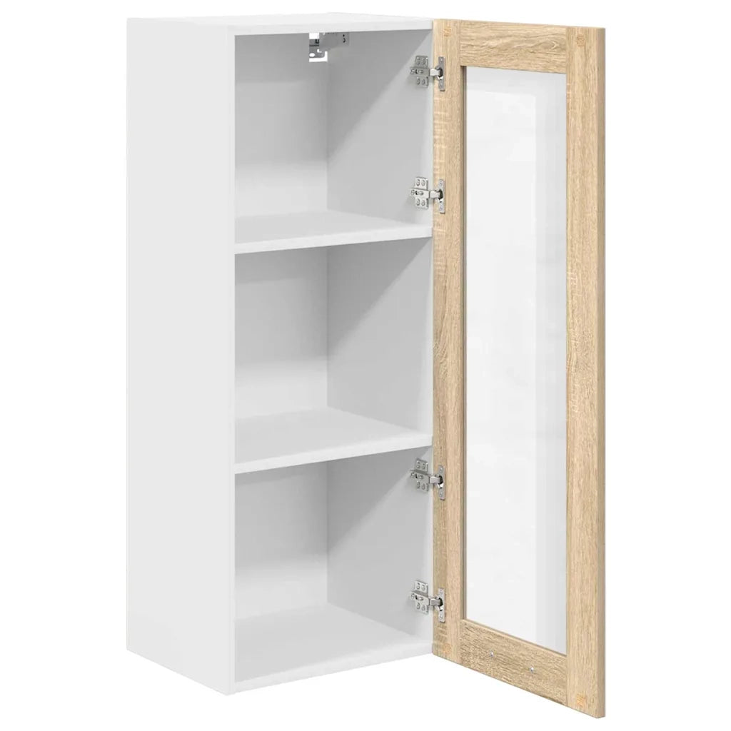 Armadio pensile con porta Rovere Sonoma 40 x 31 x 100 cm 884380