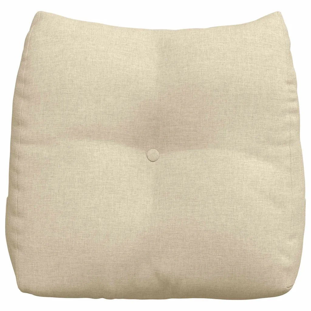 Cuscino per Schiena Crema 45 x 24 x 50 cm Tessuto 42014361