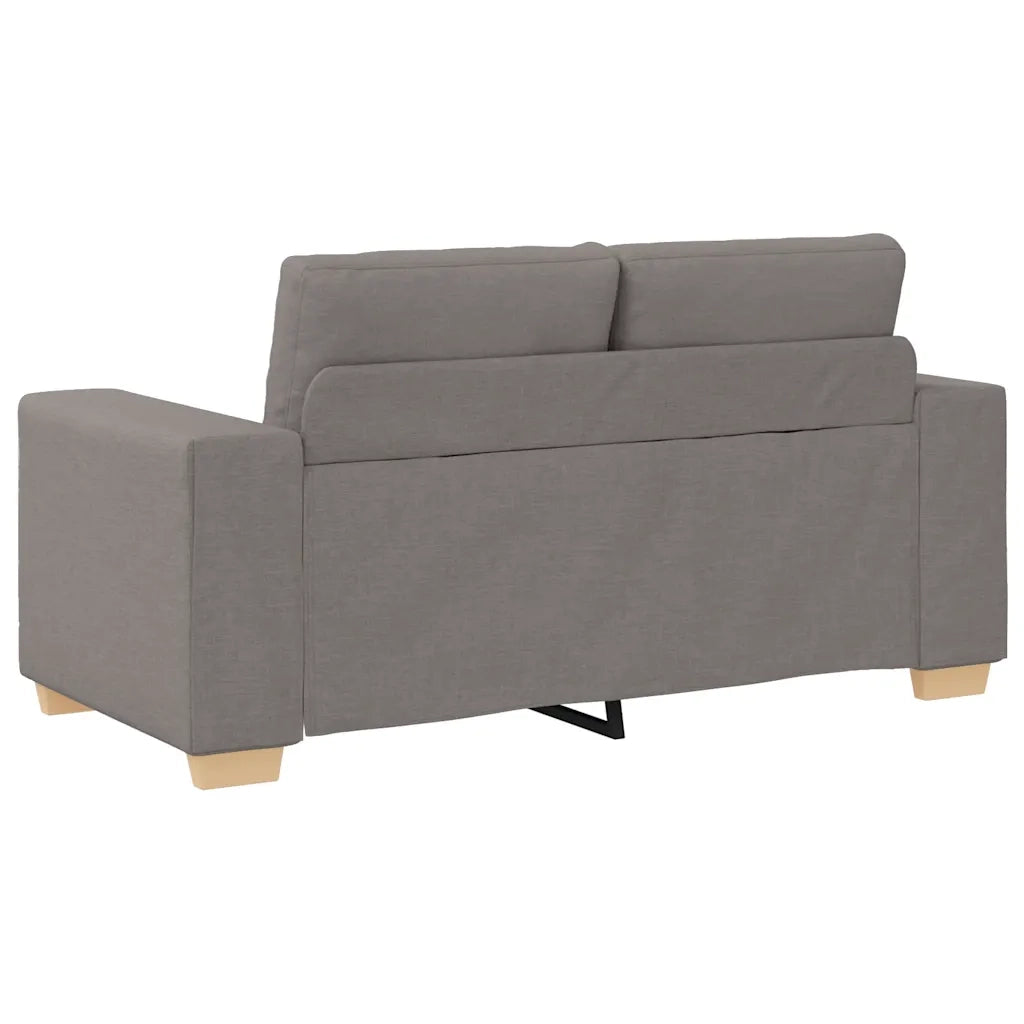 vidaXL Divano Divanetto Tortora 120 cm in Tessuto