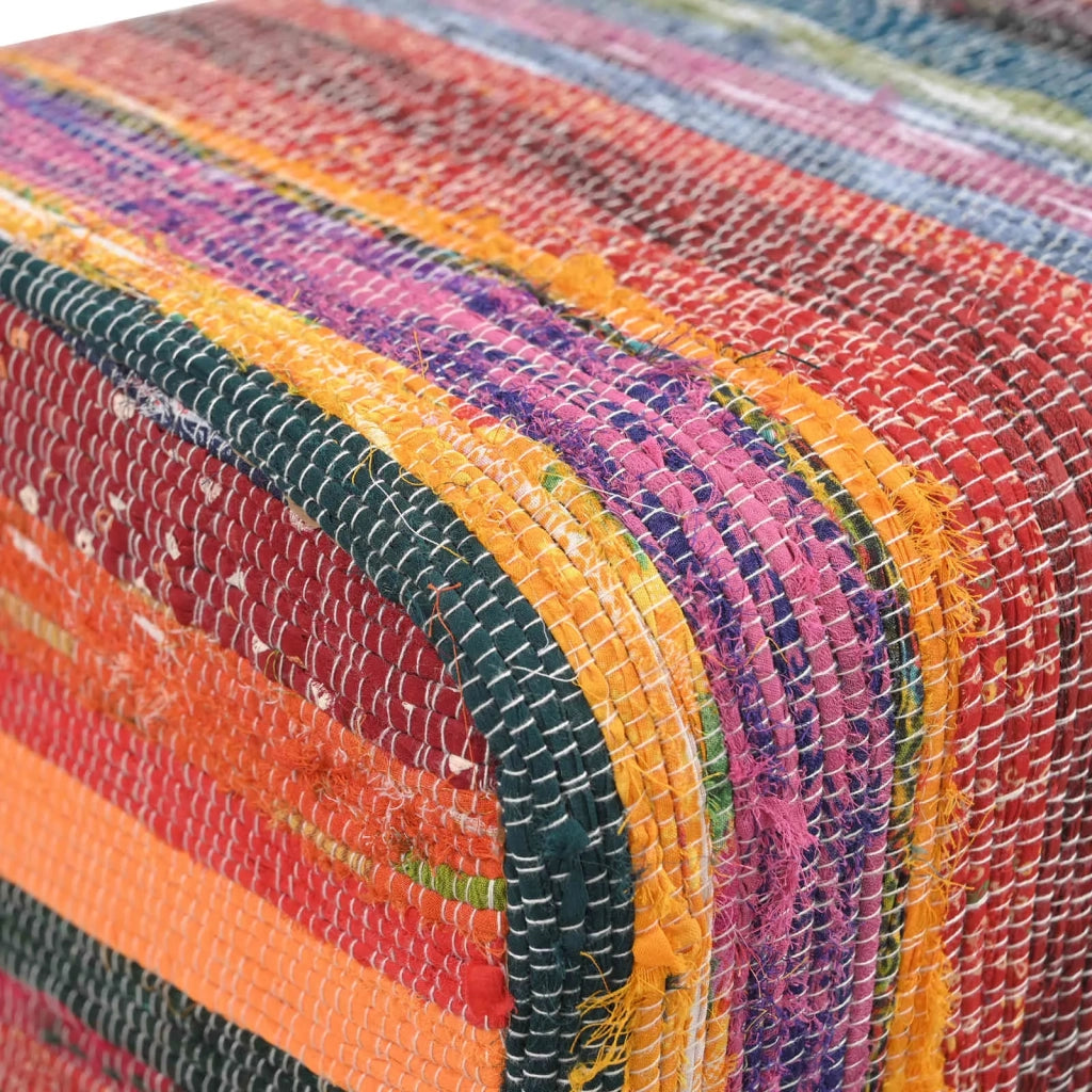 panchina 40 x 30 x 45 cm Pelle Vera Multicolore 42042103