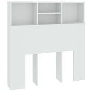 Testiera con Contenitore-Testata del letto Bianco 100x19x103,5 cm