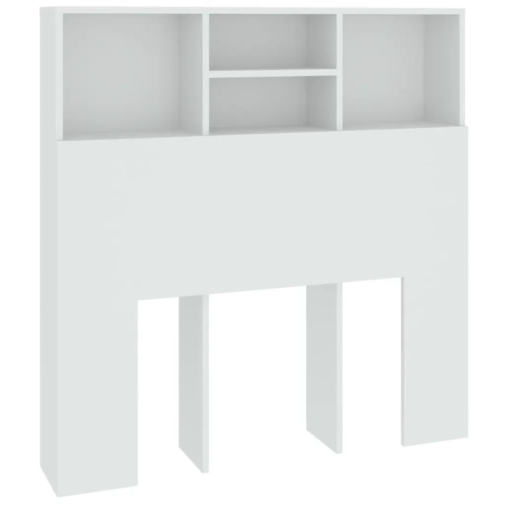 Testiera con Contenitore-Testata del letto Bianco 100x19x103,5 cm