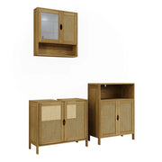 Set di mobili da bagno Liora Bambù 3 parti Vicco