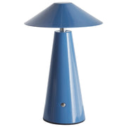 Lampada da tavolo blu a LED senza fili in ferro per interni Fungo moderno minimalista