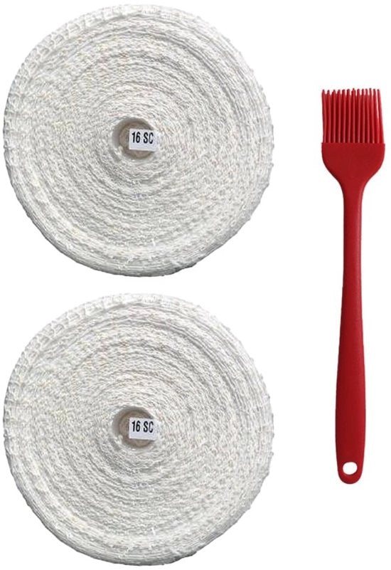 Rete di cottura a due pezzi - Rete per carne/Prodotto cotto - Rete per griglia/Griglia - Rete in cotone - Lunghezza 3 m - Resistente a temperature fino a 220 °C