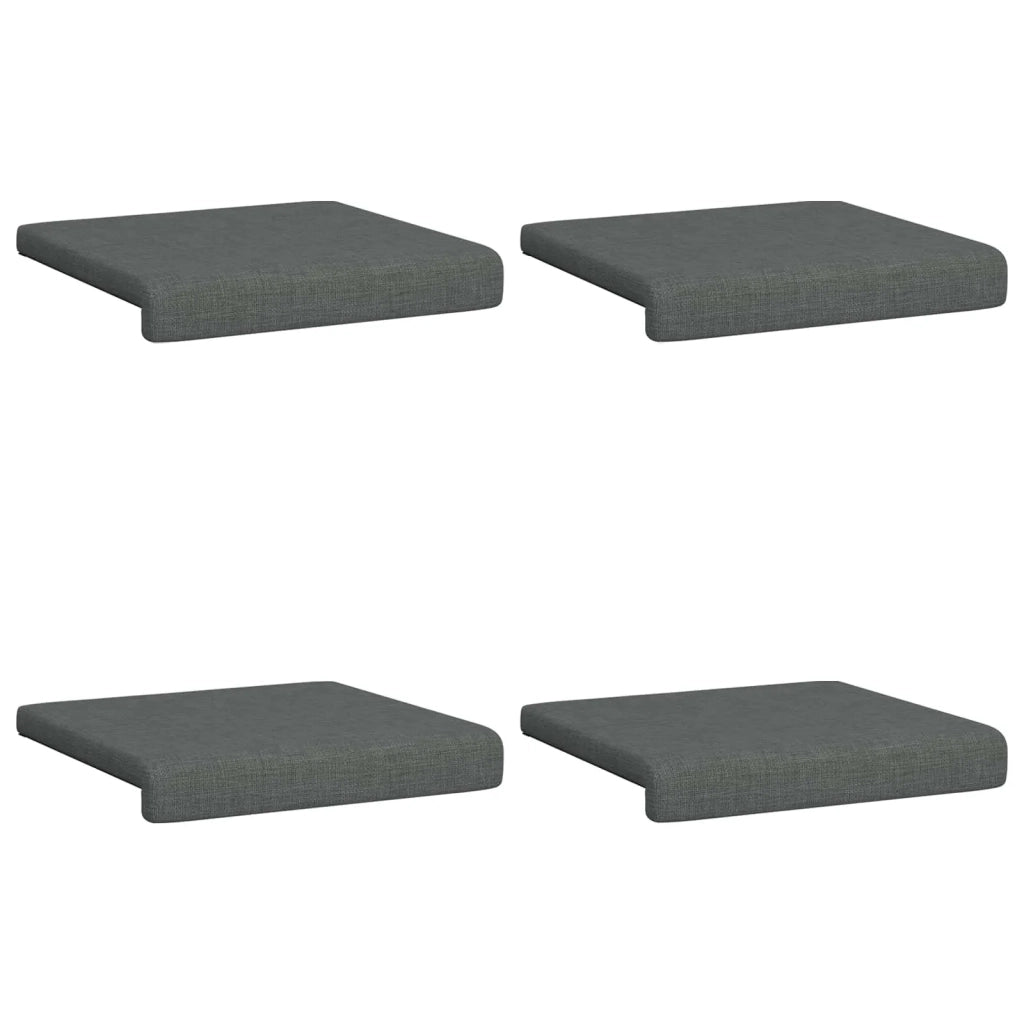 Cuscino per panchina 4 pcs Tessuto Grigio Scuro 42043086