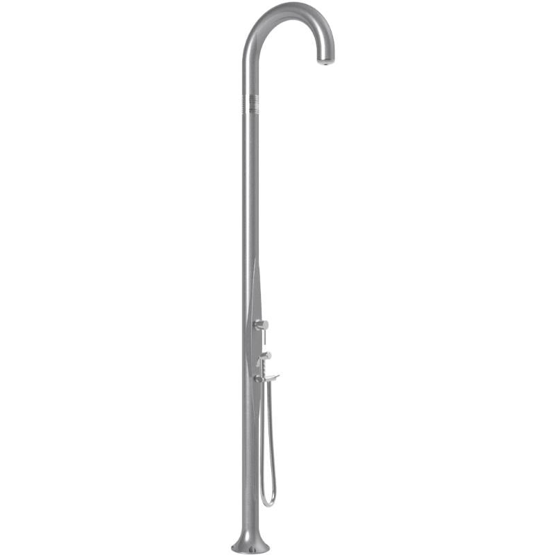 Doccia Tradizionale In Polietilene Funny Yin Top Line Con Doccetta E Miscelatore Colore Argento Cv-T145-Tl/1300