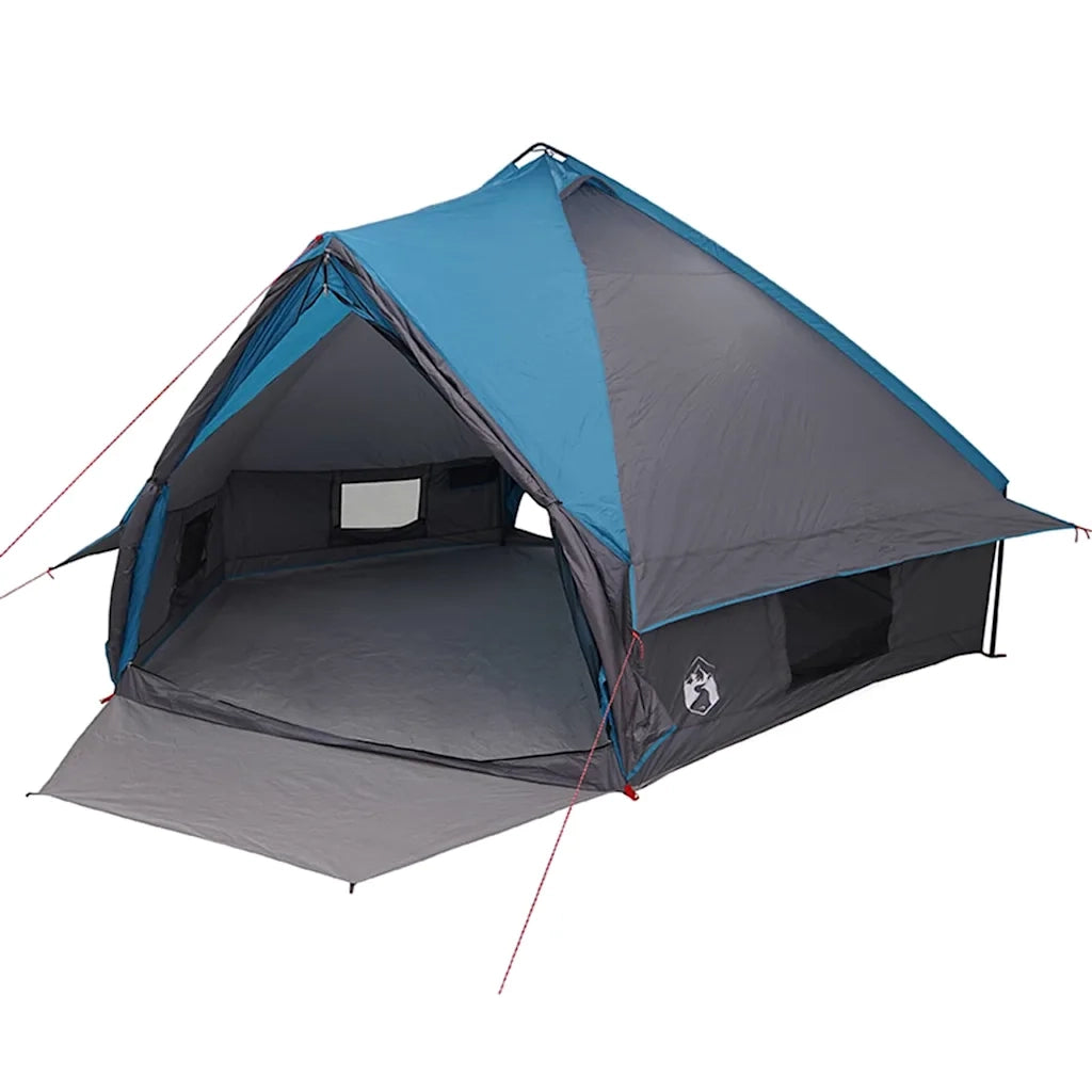 Tenda a teepee per 10 persone Blu e Grigio 567 x 470 x 242 cm