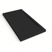 Piatto doccia Bidai con bordo 90X180 cm colore Nero RAL 9005 griglia Nera