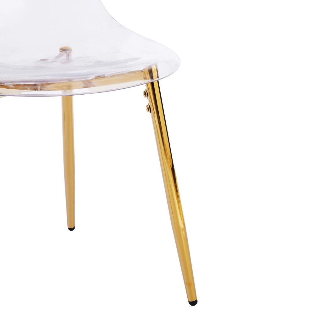 Sedie imbottite in velluto con gambe dorate