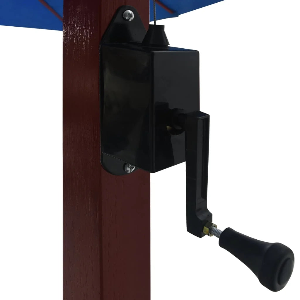 Ombrellone a sospensione con palo in legno 400 x 300 cm blu 02_0008713