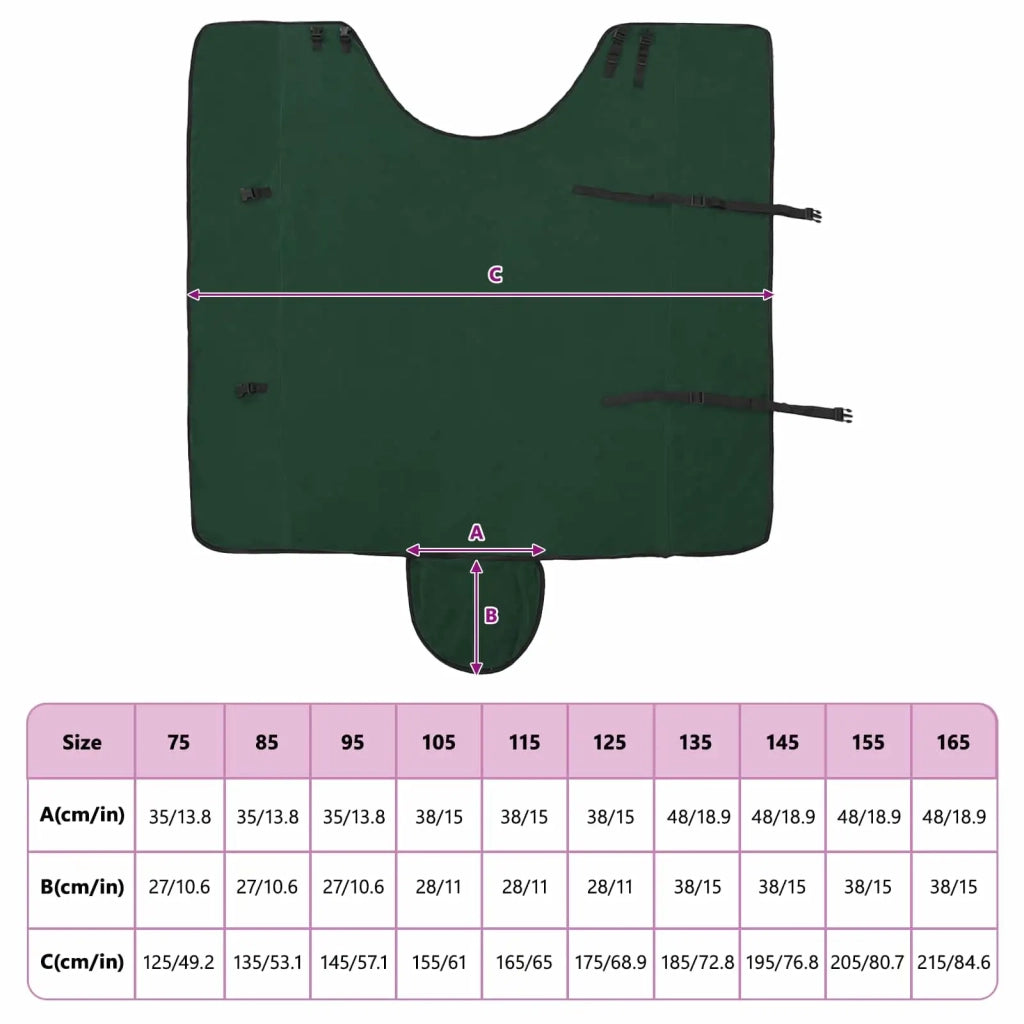 Coperta per Cavalli Verde scuro completo 125 cm Poliestere CFW7492370