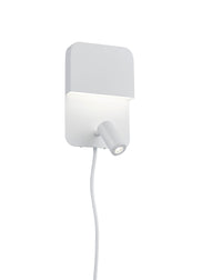 Applique da Interno a LED in Metallo Bianco Opaco