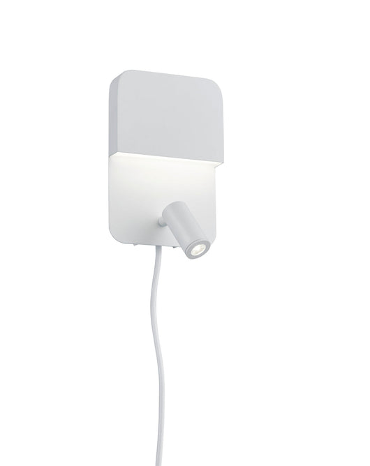 Applique da Interno a LED in Metallo Bianco Opaco