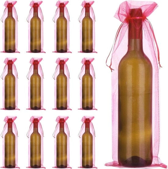Sacche di vetro trasparenti per vino 30 pezzi 15 x 5,5 cm confezione per regali matrimoni e compleanni