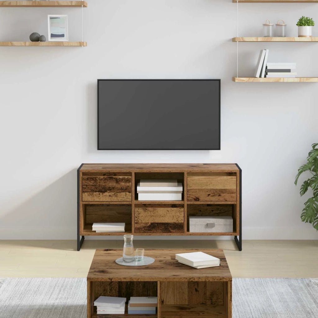 Mobile TV-Credenza per TV-Console TV Legno vecchio 100 x 36 x 49,5 cm Legno multistrato 718245