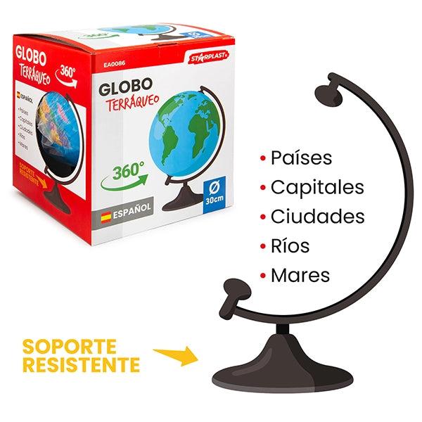 Globo Terrestre Rotante ¨C zephmum ¨C Mappa del Mondo Educativa per Bambini