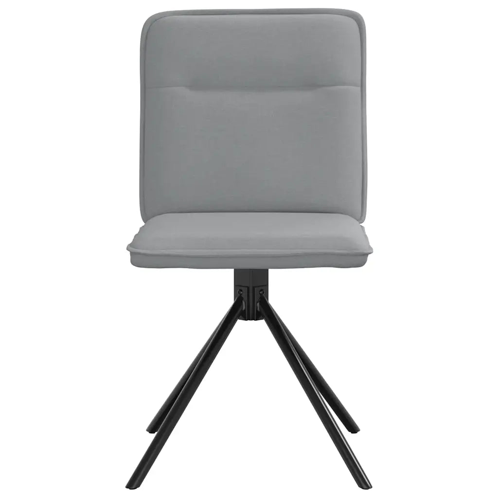 Sedie da Pranzo 2 pz Grigio Chiaro in Tessuto 4101232