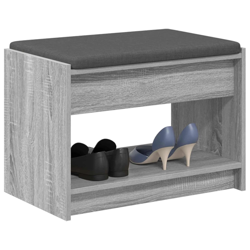 Panca per ingresso Sonoma grigia 63 x 38 x 45 cm 891573
