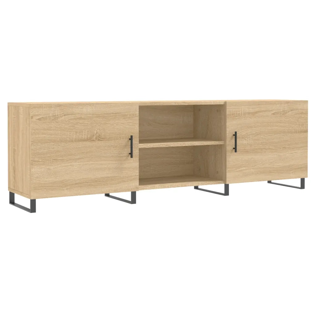 Mobile Porta TV Rovere Sonoma 150x30x50 cm in Legno Multistrato 829119
