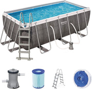 Piscina Power Steel Frame Rett.412X201X122 Grigio - Best Way