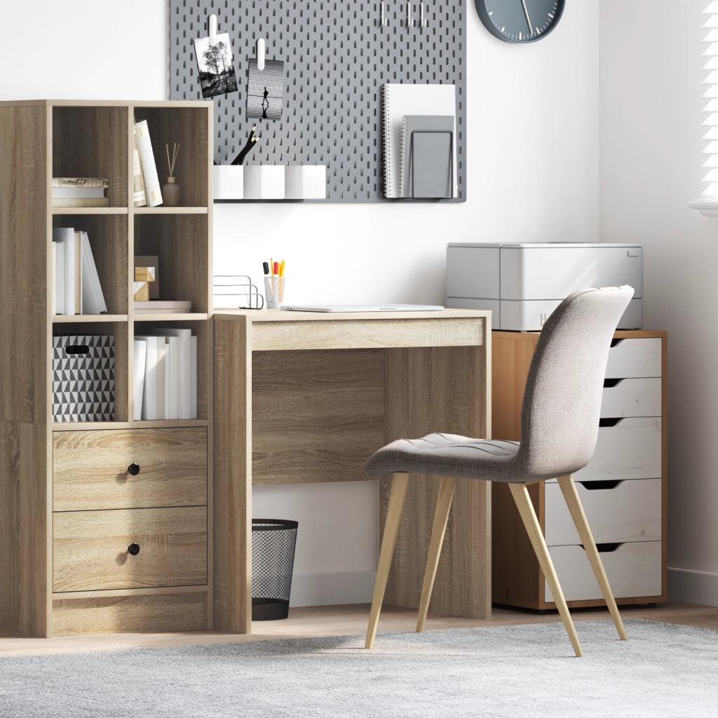 Scrivania per Computer Rovere Sonoma Legno ingegnerizzato