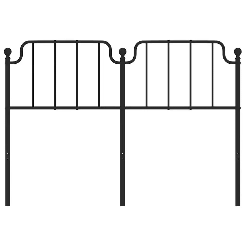 Testiera di Ricambio in Metallo Nero 150 cm 373921