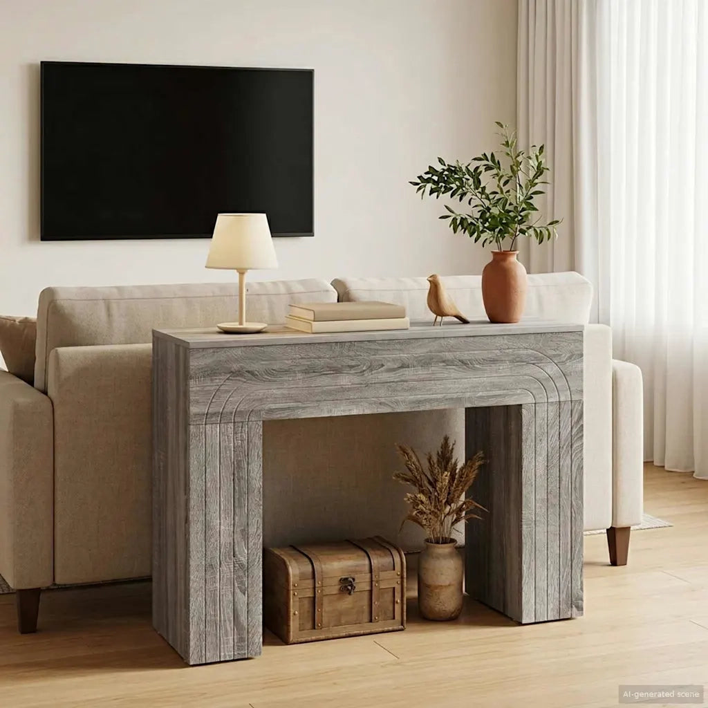 Tavolino da salotto Grigio Sonoma 102 x 35 x 75 cm 899933