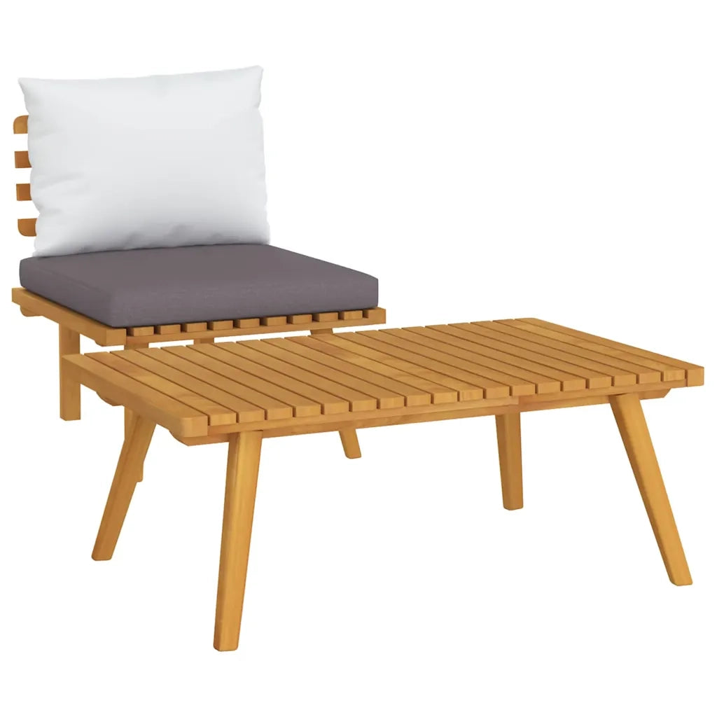 Salotto da Giardino-Set Divani da Giardino 2 pz con Cuscini in Massello di Acacia 421518