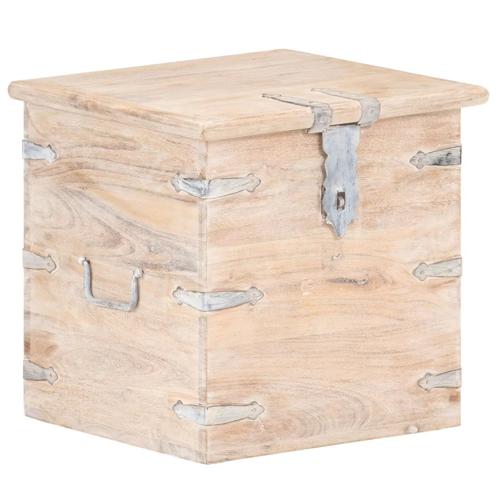 Baule 40x40x40 cm in Legno Massello di Acacia 289646