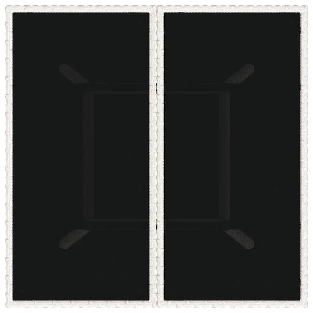 Set da Pranzo per Giardino 5 pz | Set Salotto da Giardino Grigio chiaro polyrattan