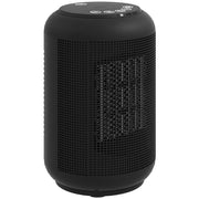 RISCALDATORE ELETTRICO E REGOLABILE A 3 MODALITÓ CON TIMER 24H, IN PP E PA IGNIFUGO, 14X14X21.5 CM, NERO