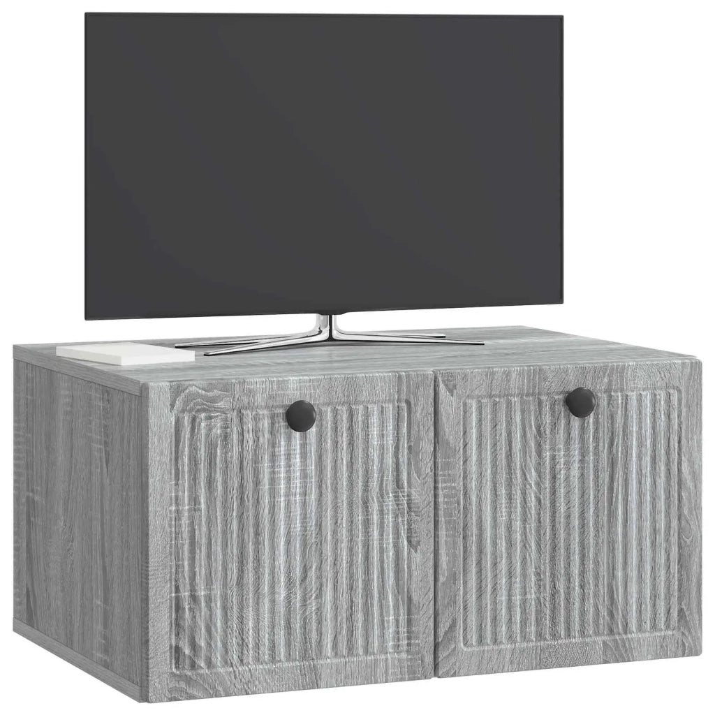 Mobile Porta TV da Muro Grigio Sonoma 59,5 x 41 x 30 cm