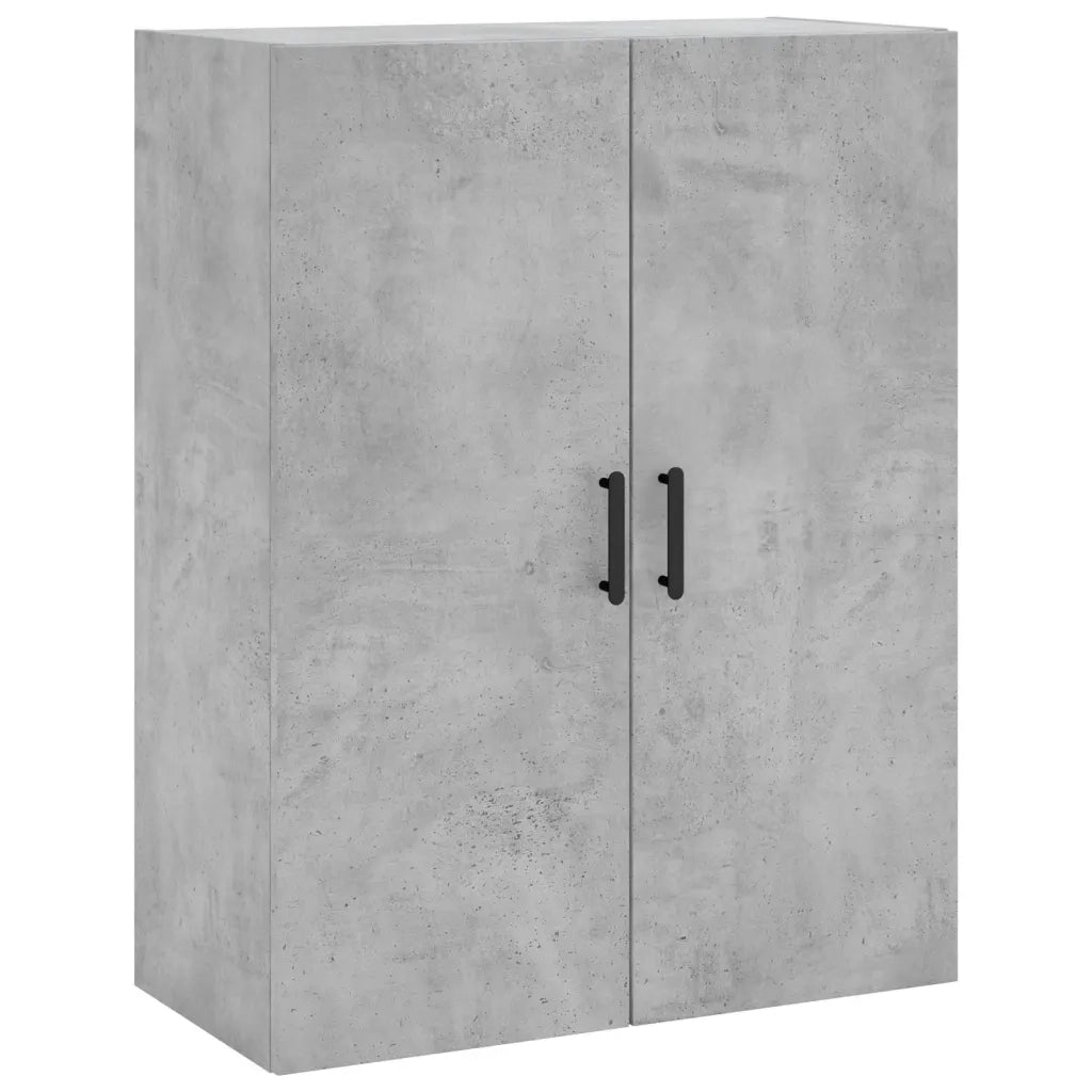 Credenza-Buffet-Armadio da cucina Grigio Cemento 69,5x34x180 cm in Legno Multistrato 846065