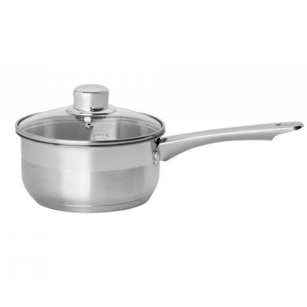 Set Batteria di Pentole di 7 Pezzi con Coperchio in Vetro Acciaio Inox