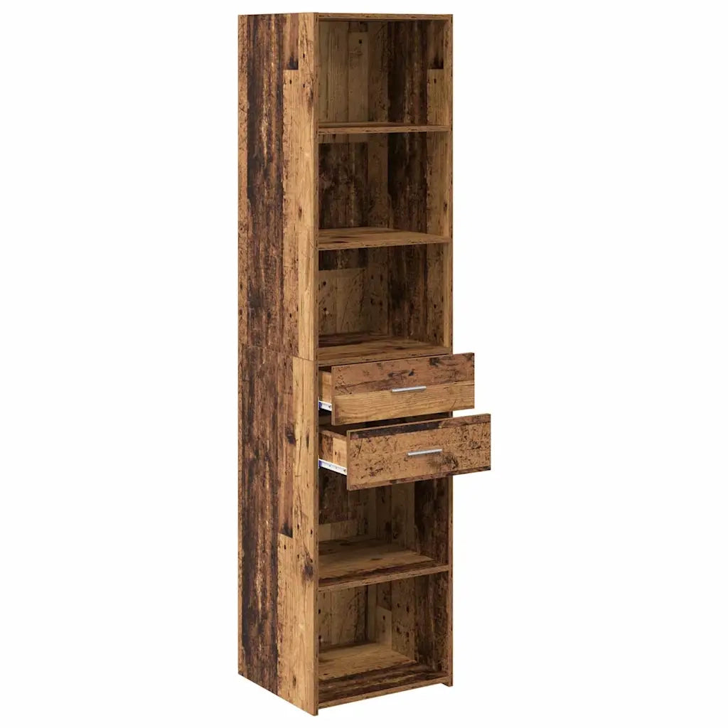 Credenza | Madia | Buffet da pranzo | Armadio da pranzo Legno vecchio 45 x 42,5 x 185 cm Legno multistrato