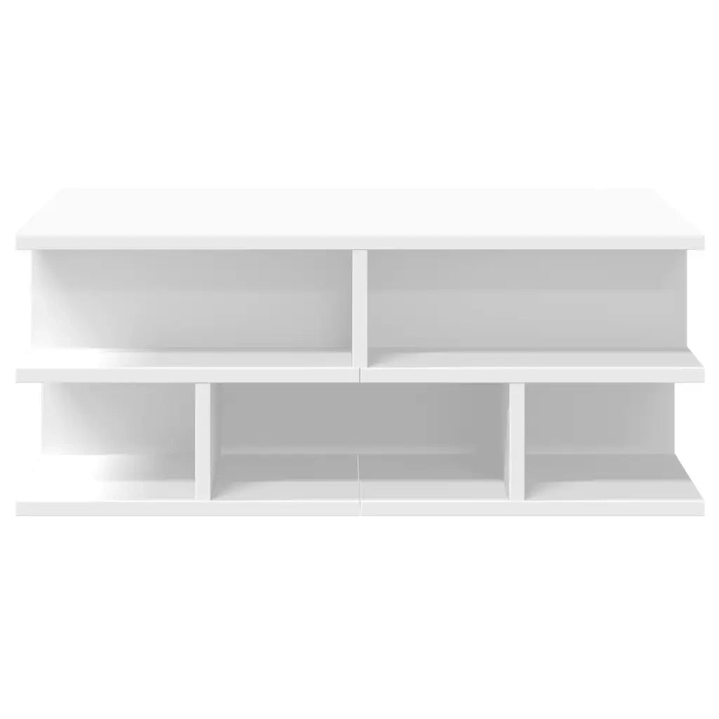 Tavolino da salotto | Tavolino da caff¨¨ | Tavolino da Soggiorno Bianco 70x70x29 cm in Legno Multistrato