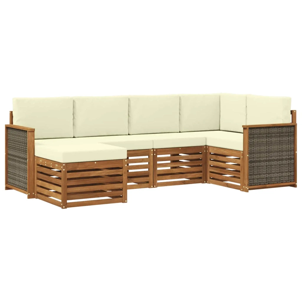 Set di divani da esterno 5 pz 3384556