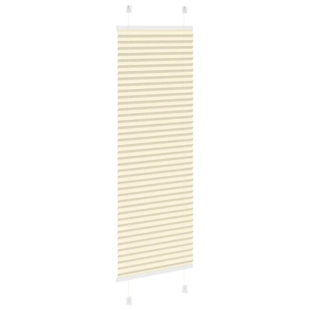 Tenda Plissettata Crema 40x100 cm Larghezza Tessuto 39,4 cm 4015267