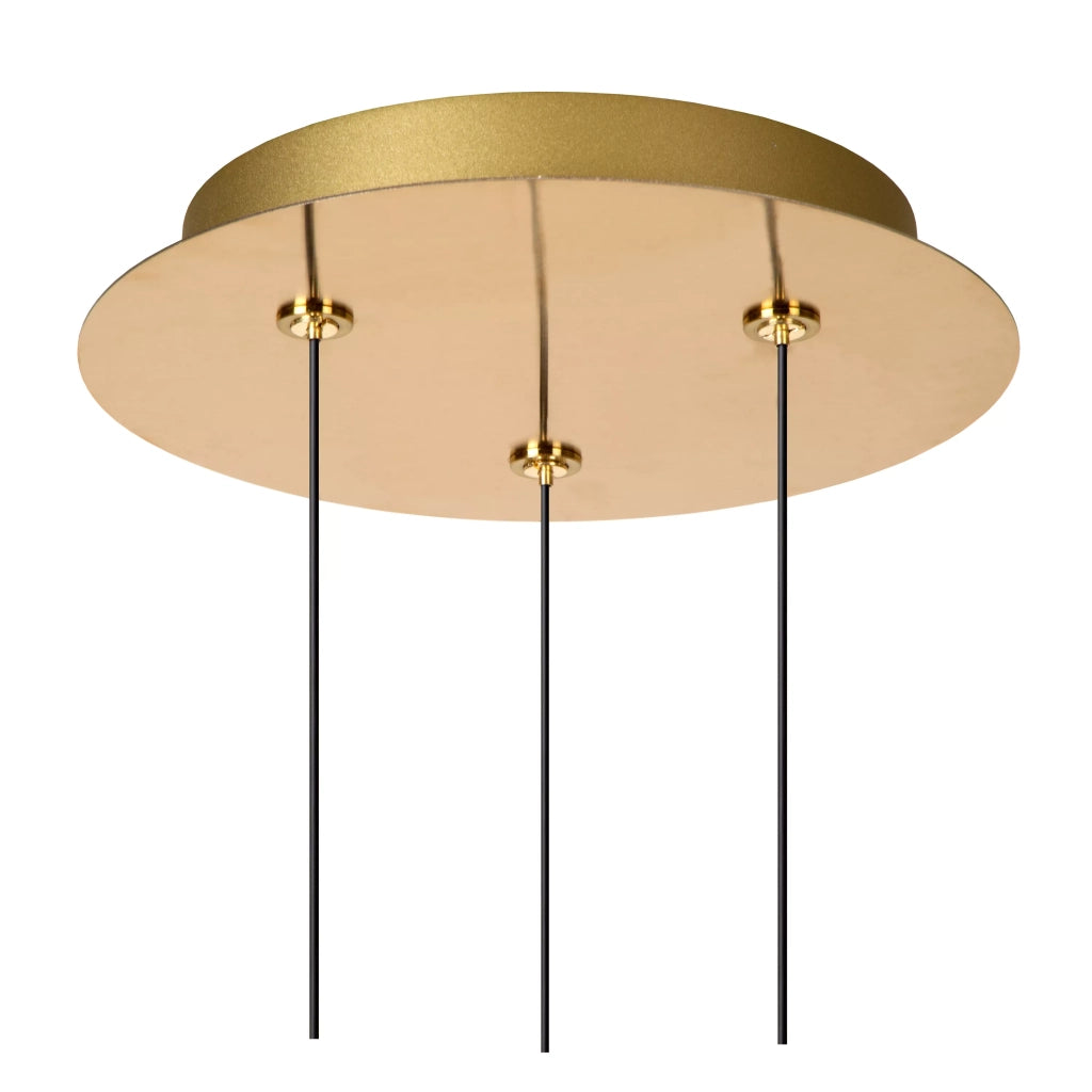 Lampada a sospensione Kligande 3 luci oro LED 7W Lucide