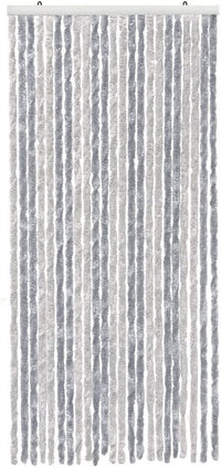 Tenda in Ciniglia 120x230 cm Porta Ingresso ProteggiSole Antimosche Lavabile Regolabile Argento