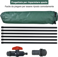 Bidone per la Raccolta dell'Acqua Piovana, Serbatoio Cisterna Raccolta Acqua, con Rubinetto, 200L