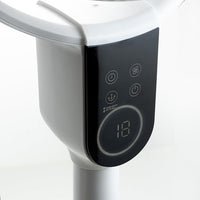 Innoliving Ventilatore a Piantana Digitale High Tech INN-533, Slim Design, Display Touch, Telecomando, Oscillazione 3D, Timer 12h, 3-12 Velocità, 50W, Ventilazione Potente fino a 5m