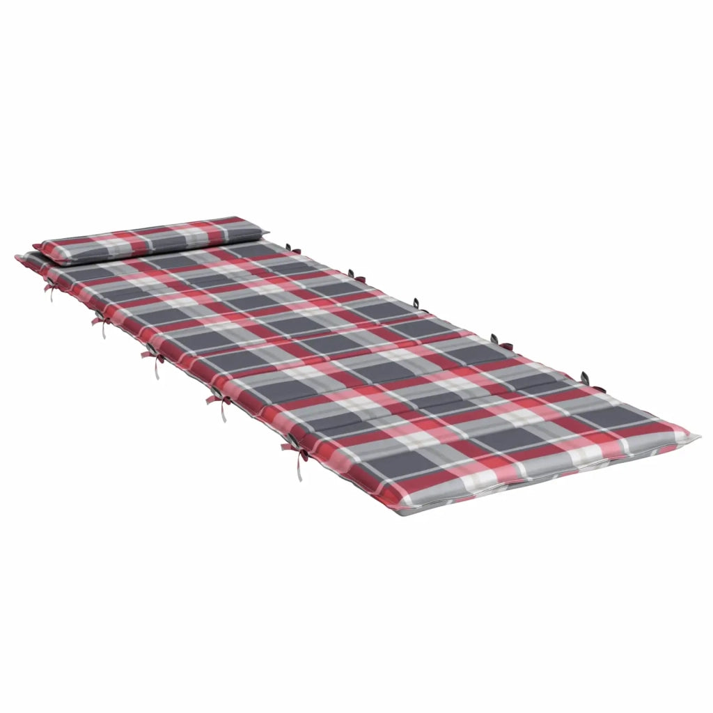 Cuscino per Lounger Sole Rosso e grigio 178 x 60 x 4 cm 361865
