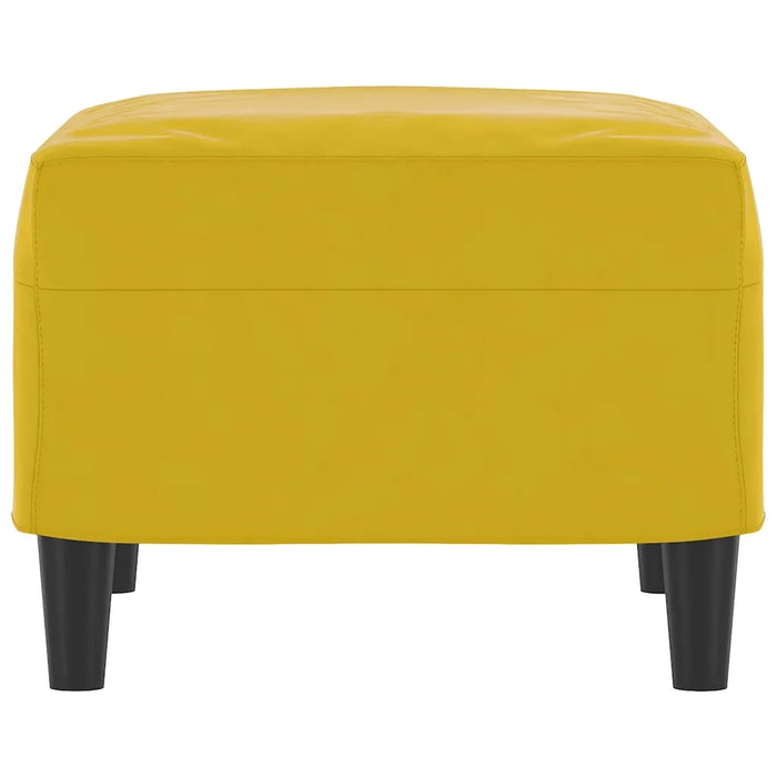 Poggiapiedi Giallo 60x50x41 cm in Velluto 349299