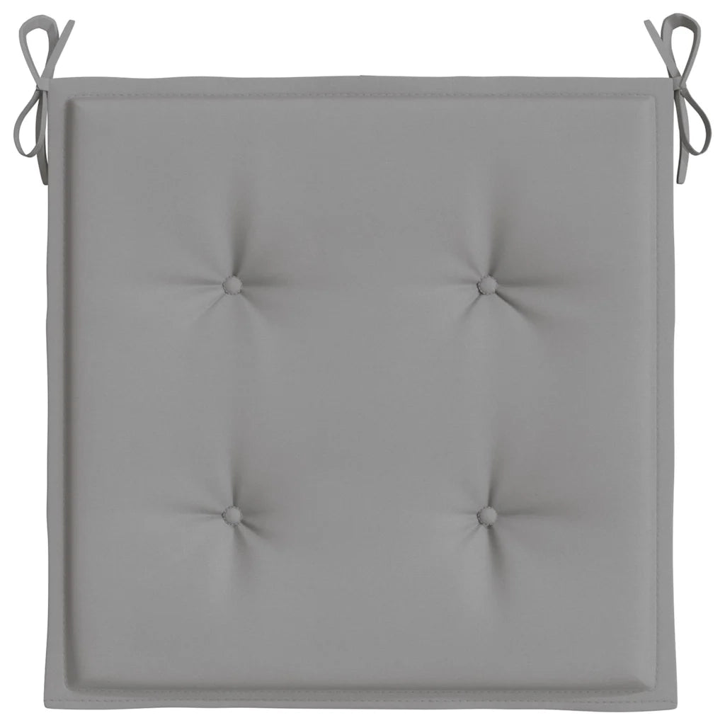 Cuscini per Sedia 4 pz Grigi 40x40x4 cm in Tessuto Oxford